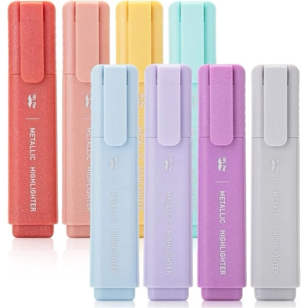 Mr. Pen Glitter Highlighters 8Pack