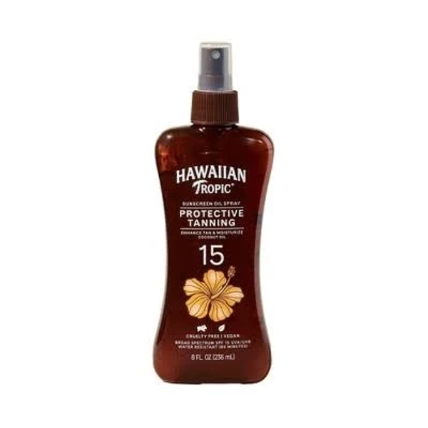 Hawaiian Tropic Protective Tanning Oil Pump Spray SPF 15