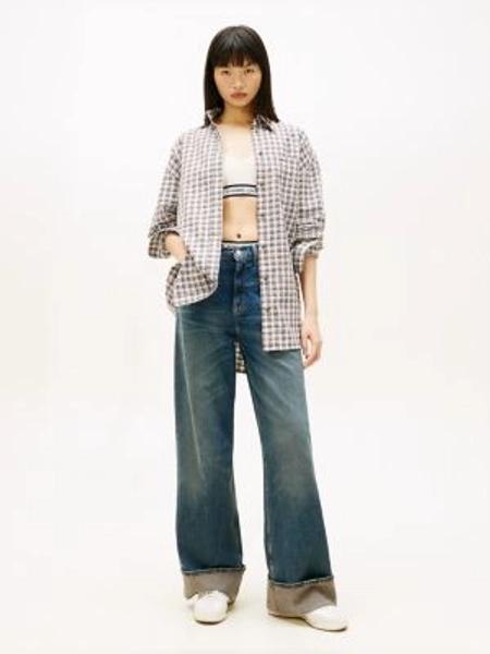 Tommy Jeans High-Rise Wide Cuffed Jean