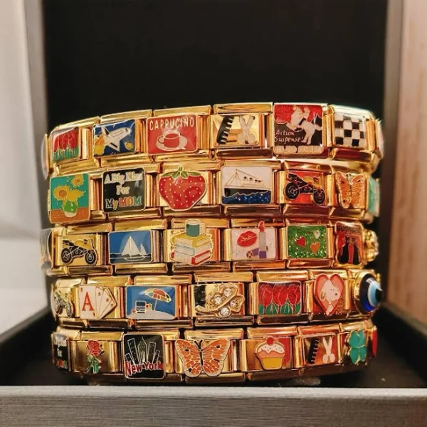 Italian Gold Charm Bracelet
