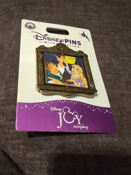 DISNEY JOY EVERYDAY SPINNER PIN TANGLED RAPUNZEL FLYNN PARENTS KING QUEEN LE1000
