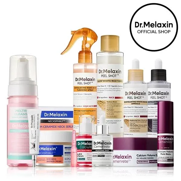 [Dr.Melaxin Live Exclusive Bundle] Ultimate Full Face Rescue Set | Full Face, Eye & Neck Routine for Spots, Pores, Texture & Firmness | Korean