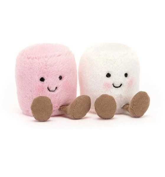 Jellycat Amuseables Pink and White Marshmallows