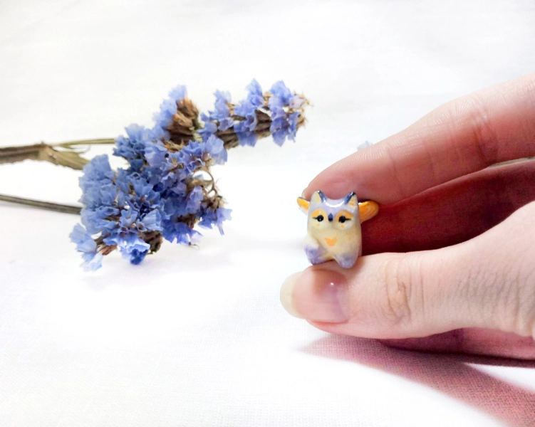 Tiny baby Griffin figurine TO ORDER Miniature cute Griffin hand-painted small sculpture mini statue animal figure Griffon totem kawaii gift