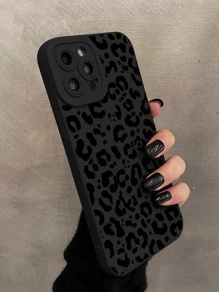 Ariqdhaksinargha Artist Dark Leopard Print Black Eye Camera Protection Case Compatible With Iphone, Holiday