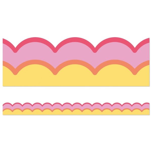 Warm Waves Scalloped Bulletin Board Borders