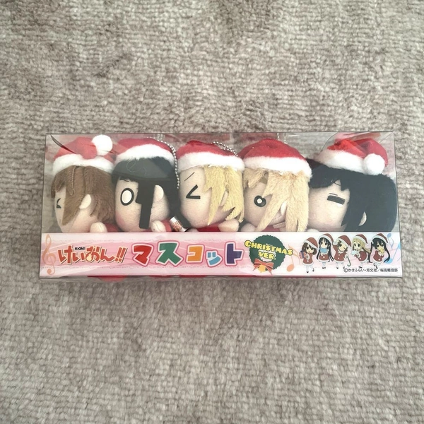 K-On! Plush Toy Mascot Christmas version Key Chain 5 Types Set Limited Products