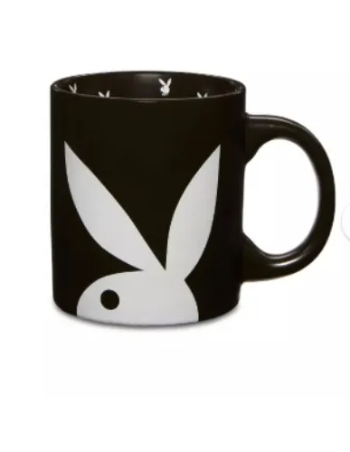 Black Playboy Logo Coffee Mug - 20 oz. - Spencer's