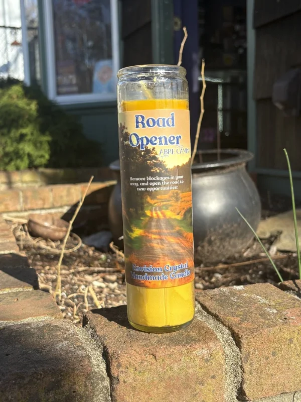 Road Opener 7 Day Candle - Are Camino Candle - Traditionally Blessed - Remove Blockages in My Path \u2014 Envision Crystal