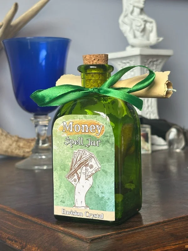 Money Spell Jar With Petition Paper \u2014 Envision Crystal