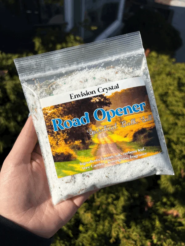 Road Opener Bath Salt - Are Camino Bath Salt - Scented and Blessed With Magic - Real Are Camino Herb \u2014 Envision Crystal
