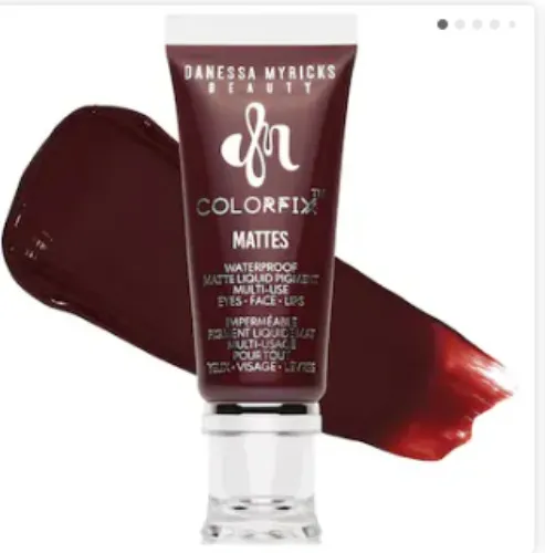 Colorfix - Multi-Use Eye, Cheek & Lip Waterproof Liquid Pigment - Vamp - deep burgundy matte