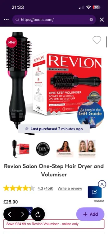 Hot brush