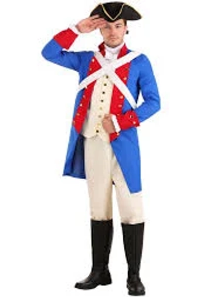 American Revolution Soldier Men's Costume