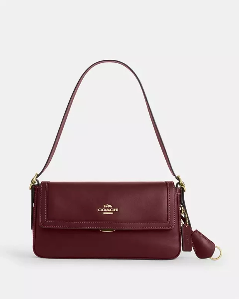Gold Etta Small Flap Shoulder Bag