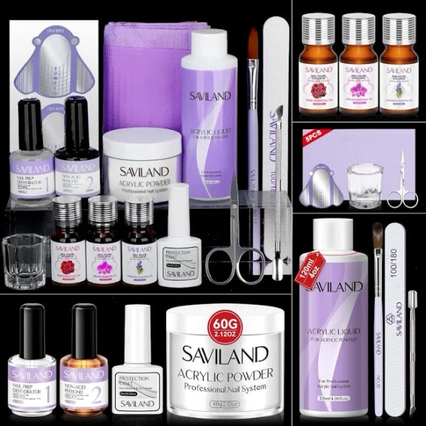 Women's Acrylic Nail Kit with 100% Essential Oil