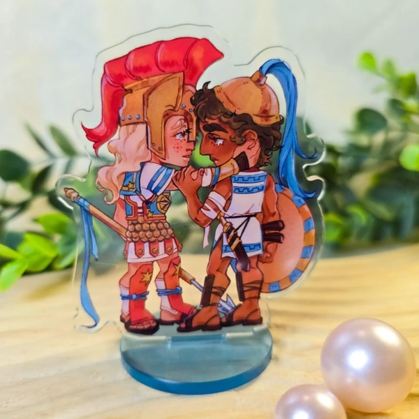 PREORDER Patroclus and Achilles 8cm Mini Standees| the Odyssey, the Iliad | Greek Mythology Home Decor - Etsy