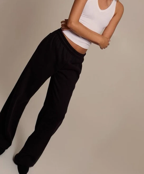Women's Cotton Fleece Straight Leg Sweatpants