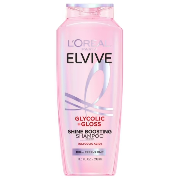 L'Oreal Paris Elvive Glycolic Gloss Shine Enhancing Shampoo, 13.5 fl oz