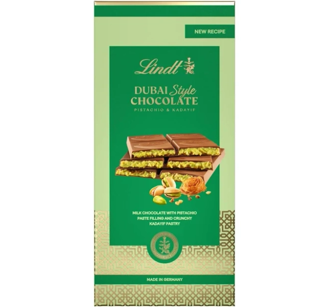 Lindt Dubai Style Milk Chocolate Bar