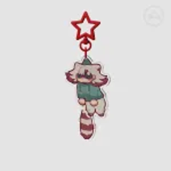 Fu Gachiakuta Tail-wagging Keychain by MadTheSlimyCat - ACGGOODS