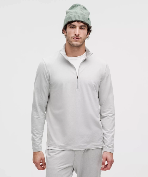 Soft Jersey Half Zip - Sequia Medium 