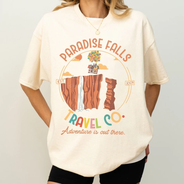 Vintage Disney Pixar up Movie Shirt, Paradise Falls Travel Co Tshirt, Adventure is Out There Tee, Disneyland Family Trip, Wdw Magic Kingdom - Etsy