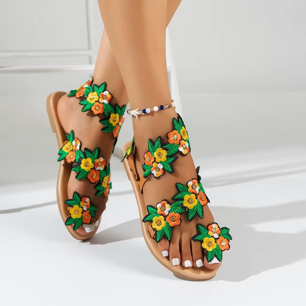 Plus Size Shoes for Women 36-43 Summer Fashion Women Round Toe Comfortable Non-slip Platform Flats Sandals Casual Beach Shoes - AliExpress 322