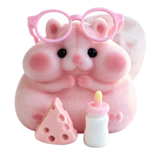 Handmade Taba Squishy Hamster Toy, Soft Silicone Mochi Fidget Toy, Cute Stress Relief Gift (Pink) - Walmart.com