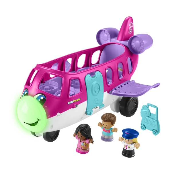 Little People Barbie Toy Airplane with Lights Music and 3 Figures, Little Dream Plane, Toddler Toys - Walmart.com