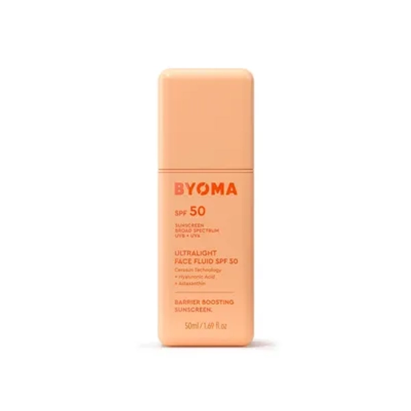 BYOMA Liquid Face Fluids - SPF 50 - 1.69fl oz: Vegan, Cream Form, Unscented, Combination Skin
