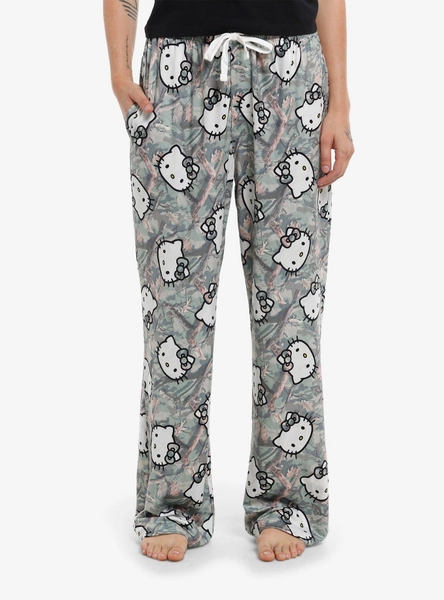 Hello Kitty Camouflage Pajama Pants