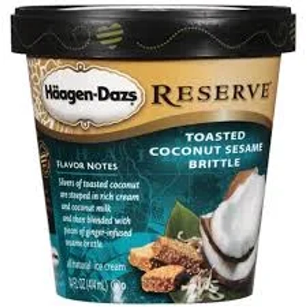 Haagen-Dazs Reserve Toasted Coconut Sesame Brittle Ice Cream