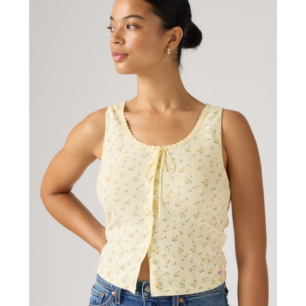 Dry Goods Pointelle Lace Tank