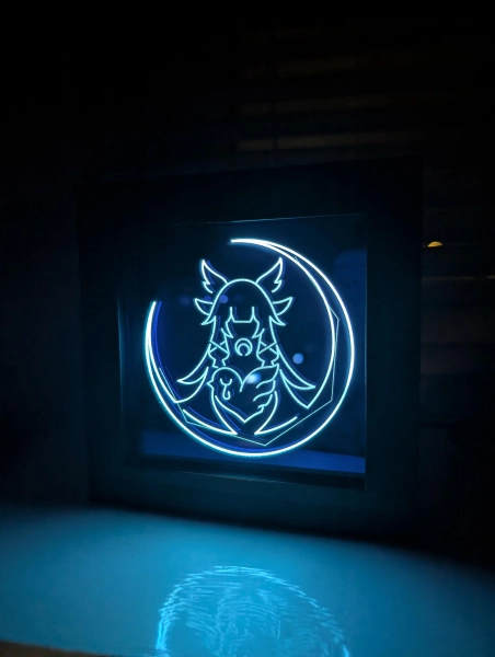 Columbina Constellation USB Lightbox LED Light Lamp Frame - Genshin Impact Nod Krai Inspired Art