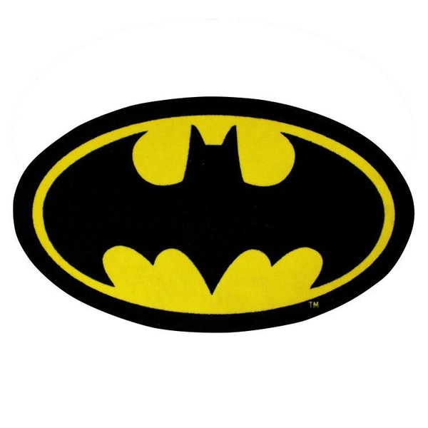 BATMAN SHAPED RUG FLOOR MAT NEW DC COMICS
