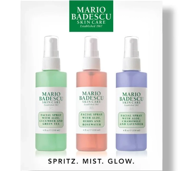Mario Badescu Spritz. Mist. Glow. Set