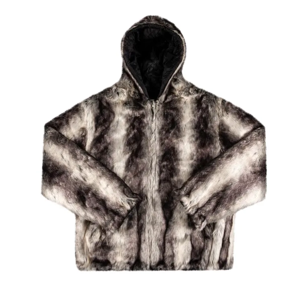 Buy Supreme Faux Fur Reversible Hooded Jacket 'Black' - FW20J16 BLACK | GOAT