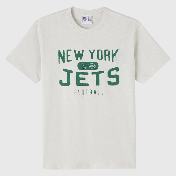 Unisex New York Jets OVO x NFL Heather Gray T-Shirt