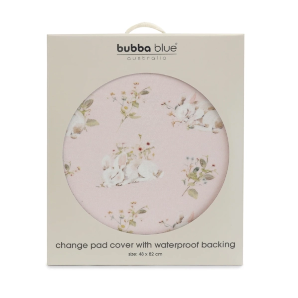  Bubba Blue Sleeping Bunny Waterproof Change Pad Cover