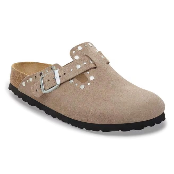 Boston Rivet Suede Leather
