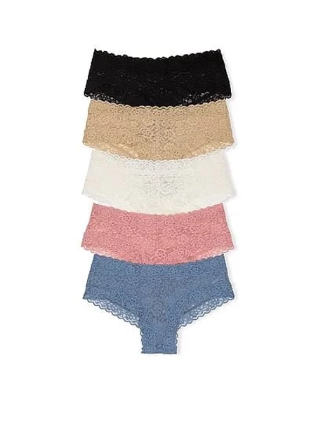 Victoria's Secret Women's 5-Pack Lacie Cheeky Panties