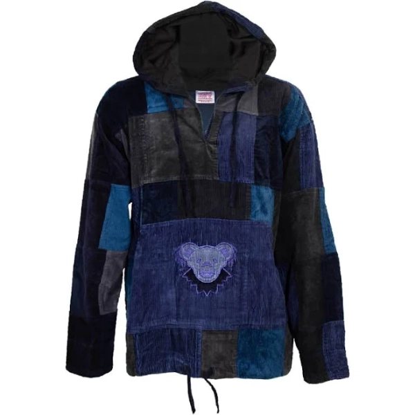 Grateful Dead Dancing Bear Patchwork Hoodie