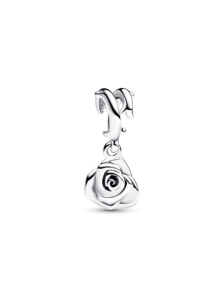 Rose in Bloom Dangle Charm