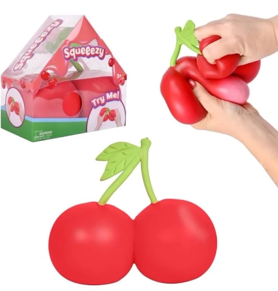 Squeezy Cherries Squeeze Toy