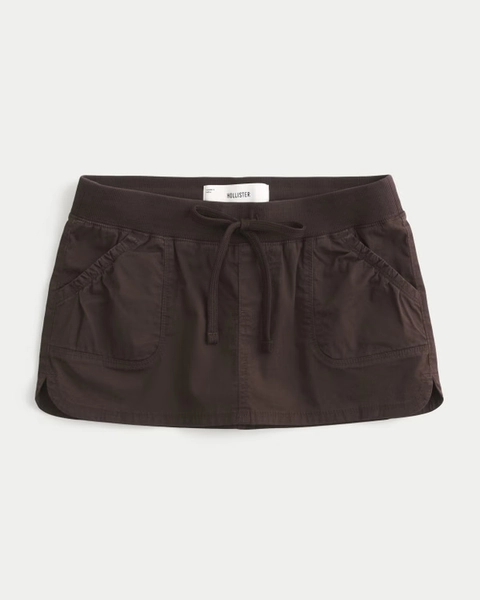 Hollister Remi Poplin Micro Mini Skort