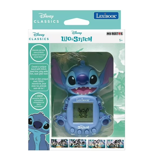 Disney Stitch My Best-E® Console with LCD Screen–Virtual Pet Game with 3 Interactive Mini-Games - Portable Digital Toy for Kids, Ages 5+