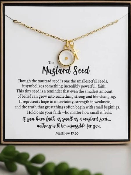 Tiny Mustard Seed Necklace