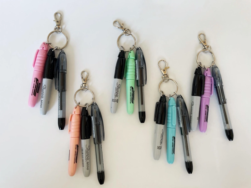 Pastel Mini Pen Set – Breakaway Keychain Pens Badge Reel Accessory, Nurse Teacher Gift