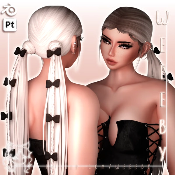 WH20. Angie Hair [VRChat Asset]